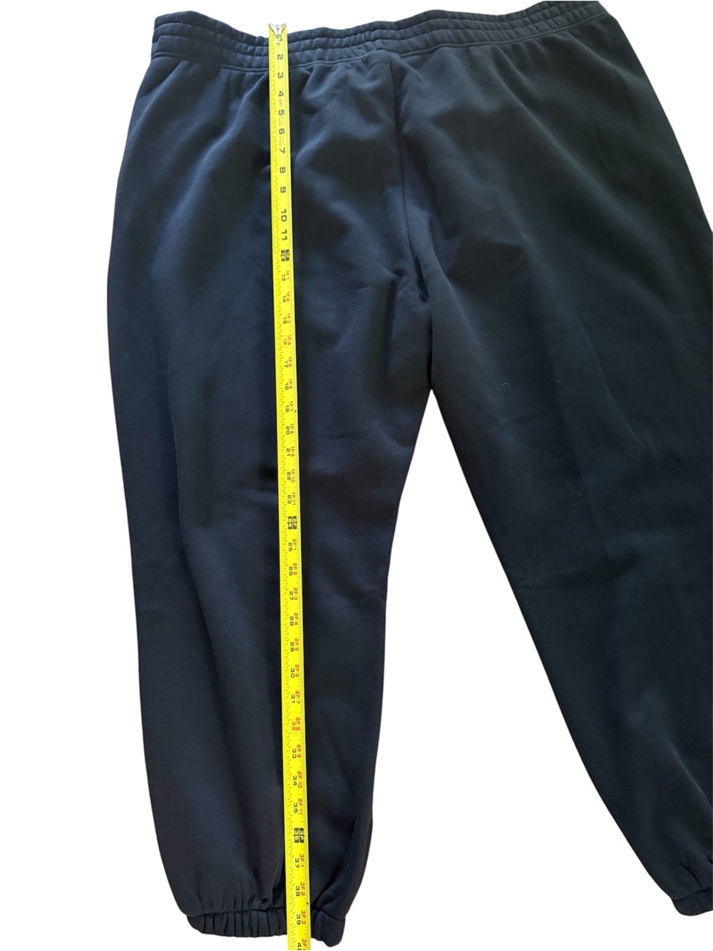 Nike Black Fleece Sweatpants Women’s 3X Pintuck Front Seam Swoosh Logo - Picture 6 of 7